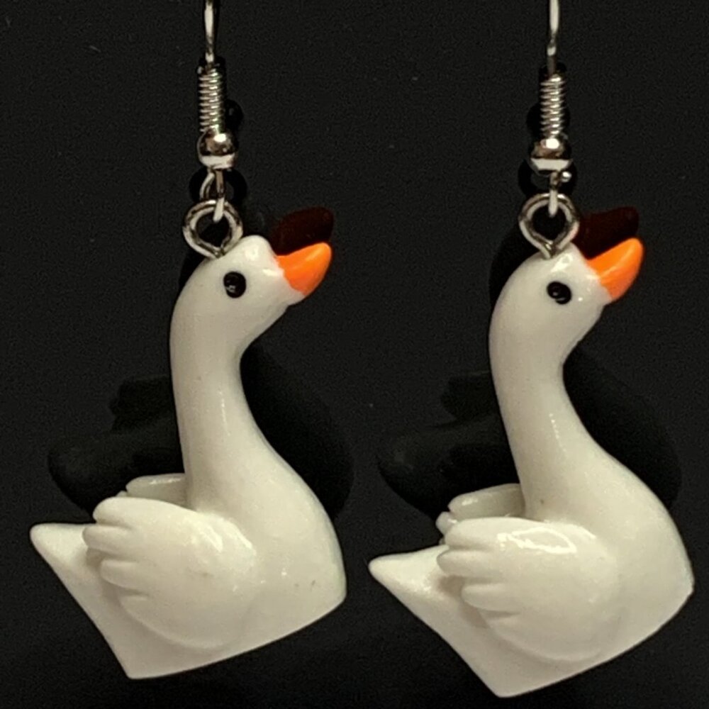 Goose Earring, Goose Jewelry, Goose, Bird Earring, Gift Idea, Animal Earrings